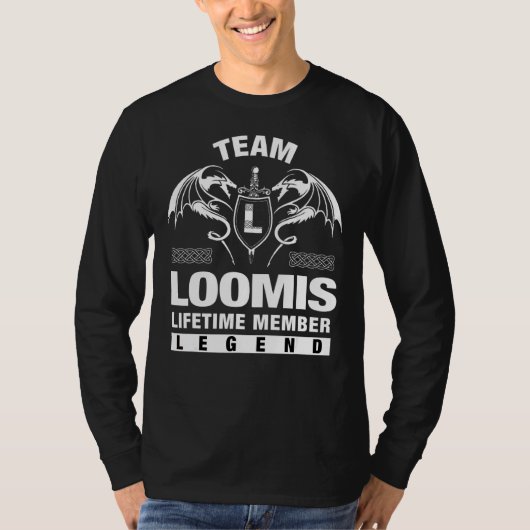 Team Loomis Lifetime-Mitglied T-Shirt (Vorderseite)