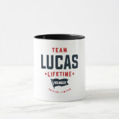 Team Lucas Lifetime Mitglied Funny Name Lucas Tasse (Zentrum)