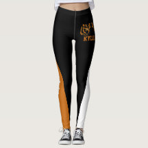 Team & Lüfter Orange/Schwarz/Weiß-Maskottchen