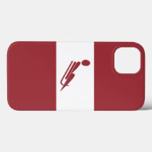 Team Luge Lettland Case-Mate iPhone Hülle (Rückseite (Horizontal))