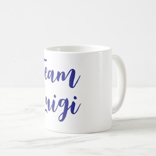 Team Luigi Kaffeetasse (VorderseiteRechts)