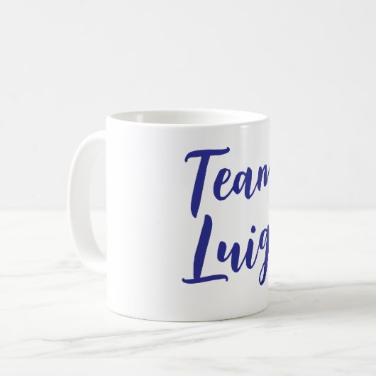 Team Luigi Kaffeetasse (Vorderseite Links)
