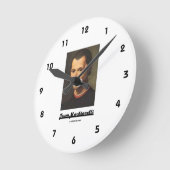 Team Machiavelli Portrait von Niccolo Machiavelli Runde Wanduhr (Winkel)