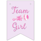 Team-Mädchen-lila Lila mit Sternen Wimpelkette (Erste Fahne)