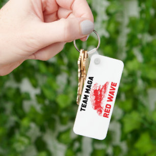 Team Maga Red Wave Schlüsselanhänger