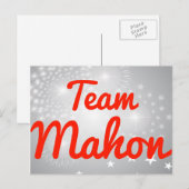 Team Mahon Postkarte (Vorne/Hinten)