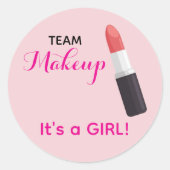 TEAM MAKEUP Aufkleber für die Geschlechtsenthüllun (Vorderseite)