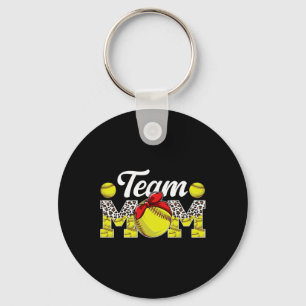 Team Mama Leopard Softll Team Mama Softll Team Mam Schlüsselanhänger
