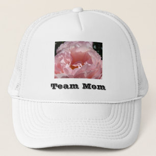 Team Mama! Sporthüte Rosa Blume Truckerkappe