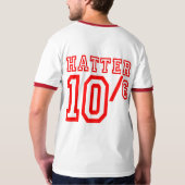 Team-Märchenland: Wütender Hutmacher (rot) T-Shirt (Rückseite)