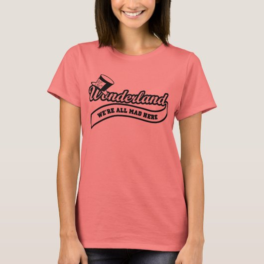 Team-Märchenland: Wütender Hutmacher (Schwarzes) T-Shirt (Vorderseite)