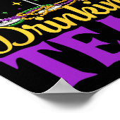 Team Mardi Gras Party Custome Drink Bier Drink Poster (Ecke)