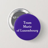 Team Marie von Luxemburg Button (Vorne & Hinten)