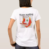 Team-MarineShirt T-Shirt (Rückseite)