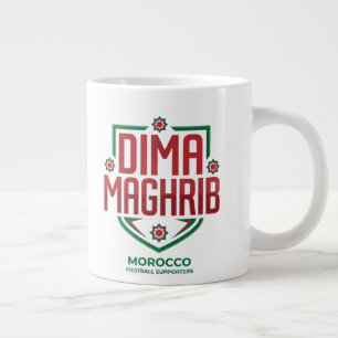 Team Marokko I Dima MAGHRIB Fußball-Fan-Mug Jumbo-Tasse