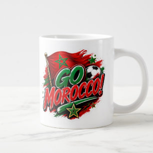 Team Marokko I GO MAROKKO Fußball-Fan-Mug Jumbo-Tasse
