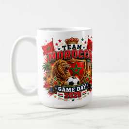 Team Marokko Spieltag 2026 Fußball Fan Design Kaffeetasse