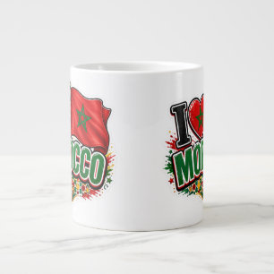 Team Marokko Spieltag 2026 Fußball-Fan-Mug Jumbo-Tasse