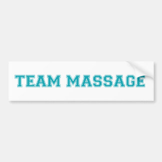 TEAM-MASSAGE AUTOAUFKLEBER