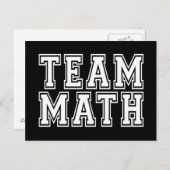 Team Math Postkarte (Vorne/Hinten)