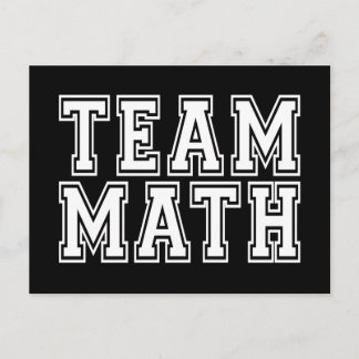 Team Math Postkarte