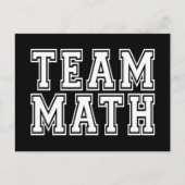Team Math Postkarte (Vorderseite)