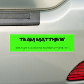 Team-Matthew-Autoaufkleber Autoaufkleber (Auf Auto)
