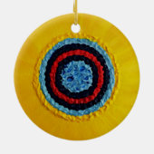 Team-Matthew-Sonnenblume für Autismus Keramikornament (Hinten)