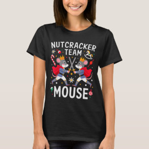 Team-Maus Nussknacker-Shirt Weihnachts-Tanz Lustig T-Shirt