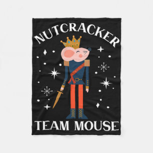 Team Maus Nussknacker Weihnachtstanz Spaß Soldat Fleecedecke