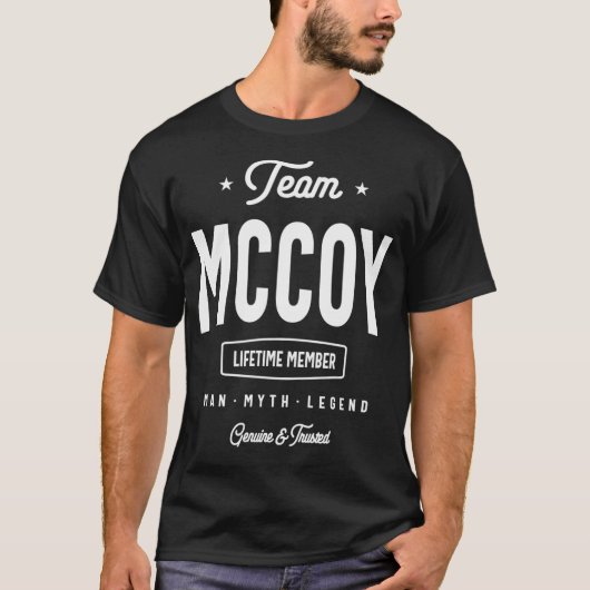 Team McCoy Lifetime-Member - Name T-Shirt (Vorderseite)