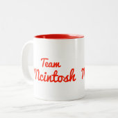Team Mcintosh Zweifarbige Tasse (Vorderseite Links)