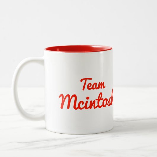 Team Mcintosh Zweifarbige Tasse (Links)