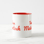 Team Mcintosh Zweifarbige Tasse (Mittel)