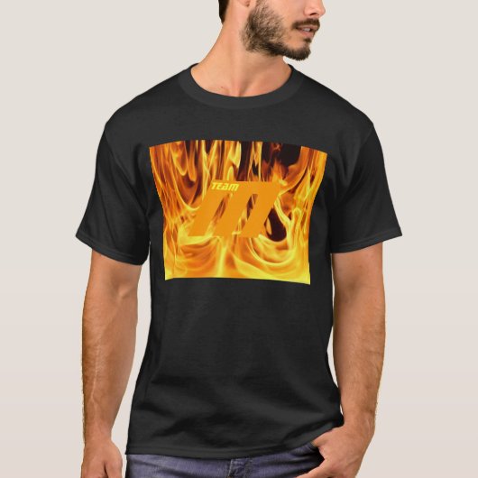 Team McLlarky Feuer-T - Shirt (orange "M") (Vorderseite)