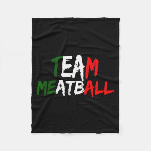Team Meatball New Jersey Garden Nj Shore Italian F Fleecedecke (Vorderseite)