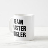 Team-Meister-Angler Kaffeetasse (Vorderseite Links)