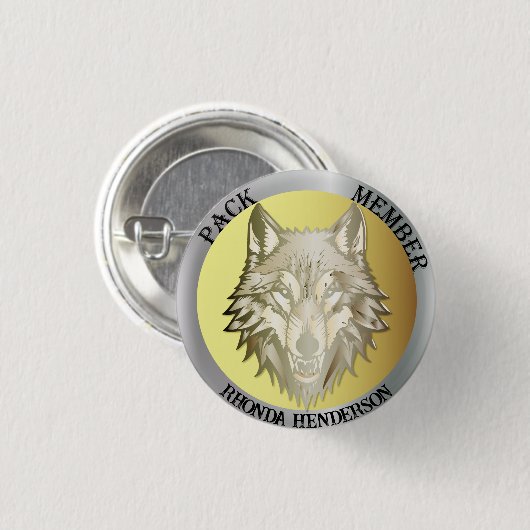 Team Member Award, "Pack Member" Button (Vorne & Hinten)