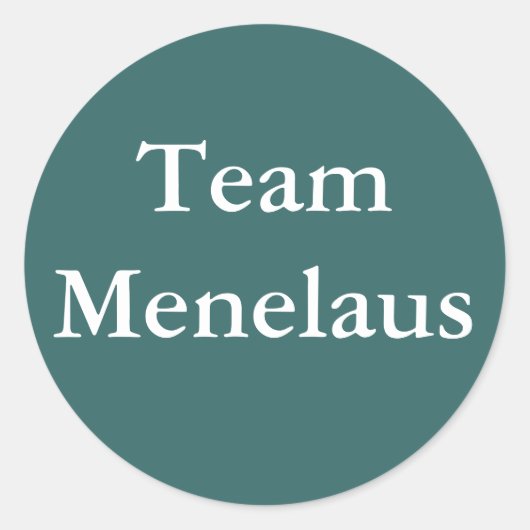 Team Menelaus Aufkleber (Vorderseite)