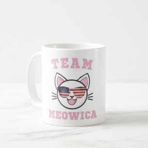 TEAM MEOWICA LUSTIGER KATZENLIEBHAber AMERIKANISCH Kaffeetasse