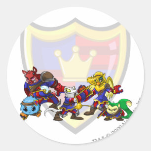 Team Meridell Runder Aufkleber