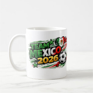 TEAM MEXICO 2026 Fan Mexikanischer Stolz Fußb Kaffeetasse