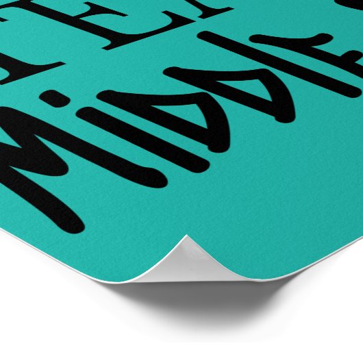 Team Middle Part Gen Z Poster (Ecke)