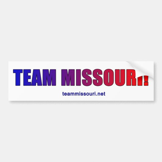 Team Missouri stolz! Autoaufkleber (Vorne)