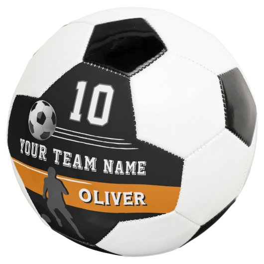 Team mit modernen Spielernamen Fußball (Dreiviertel)