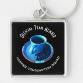 Team-Mitglied des benutzerdefinierten Kaffeeverbra Schlüsselanhänger (Vorne)