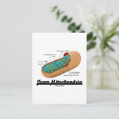 Team Mitochondria (Mitochondrion-Spaß) Postkarte (Stehend Vorderseite)
