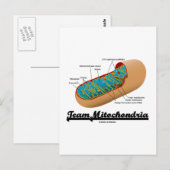 Team Mitochondria (Mitochondrion-Spaß) Postkarte (Vorne/Hinten)