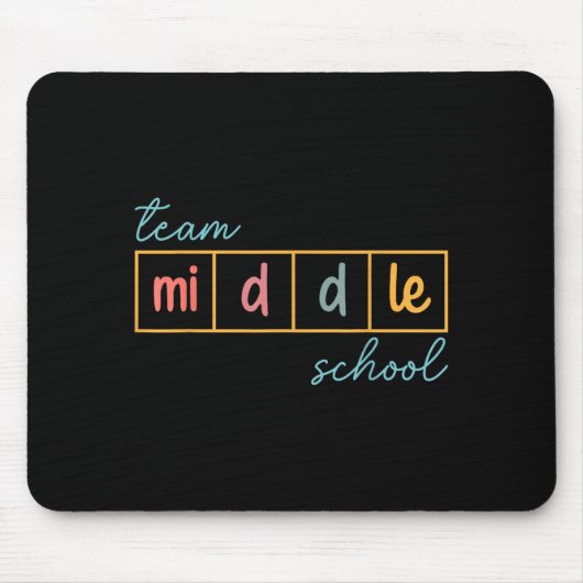 Team Mittelschulgruppe Mittelschullehrer Mousepad (Vorne)