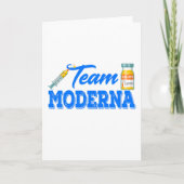 Team Moderna Funny Vaccine Karte (Vorderseite)